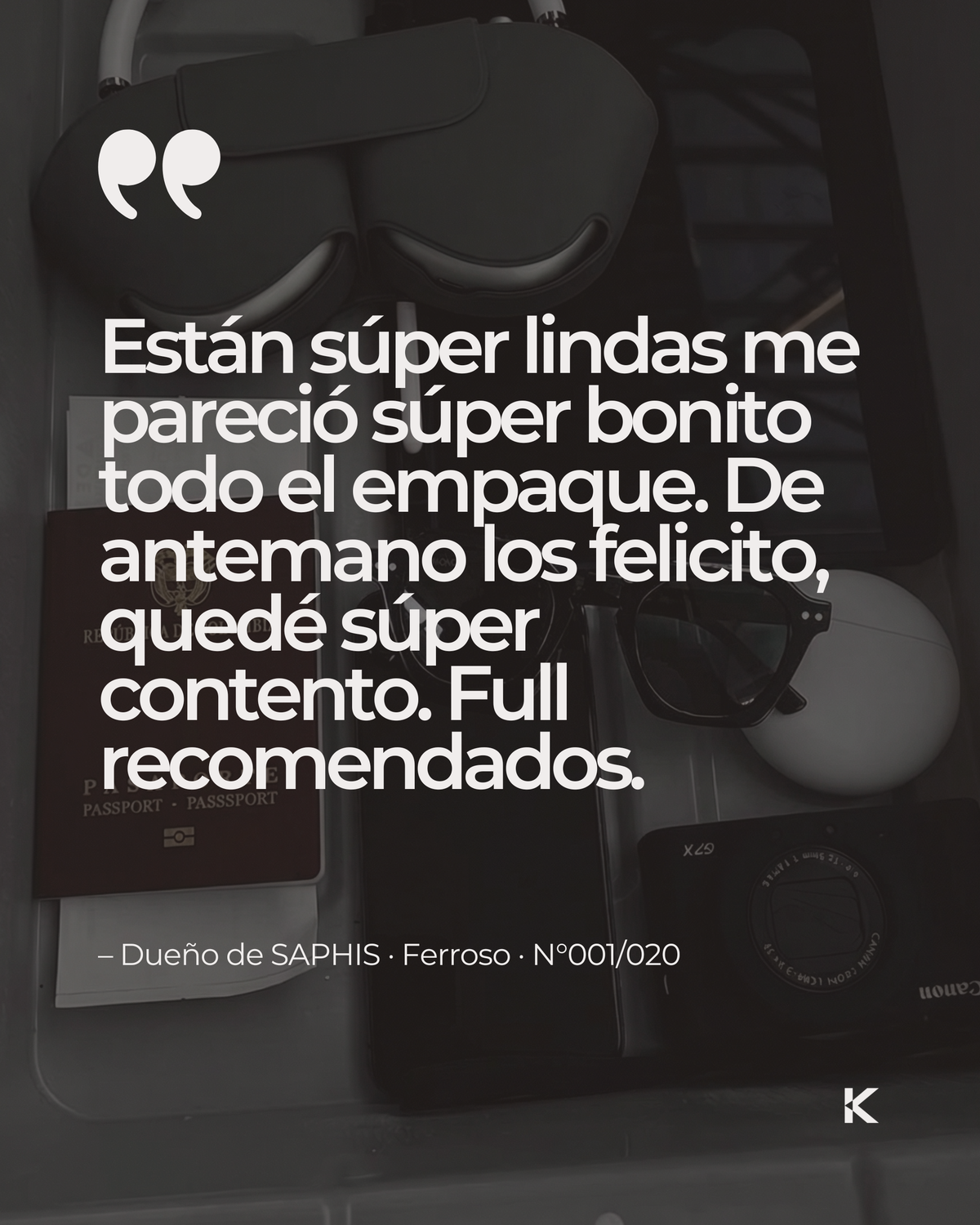 Testimonio de cliente KROMO Apparel