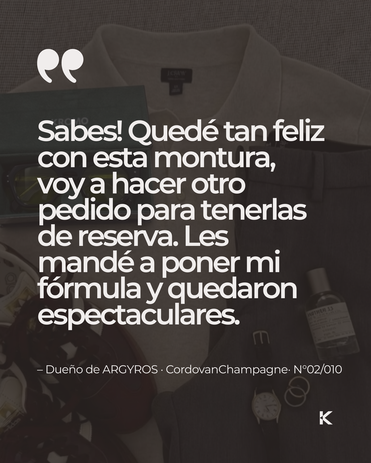 Testimonio de cliente KROMO Apparel