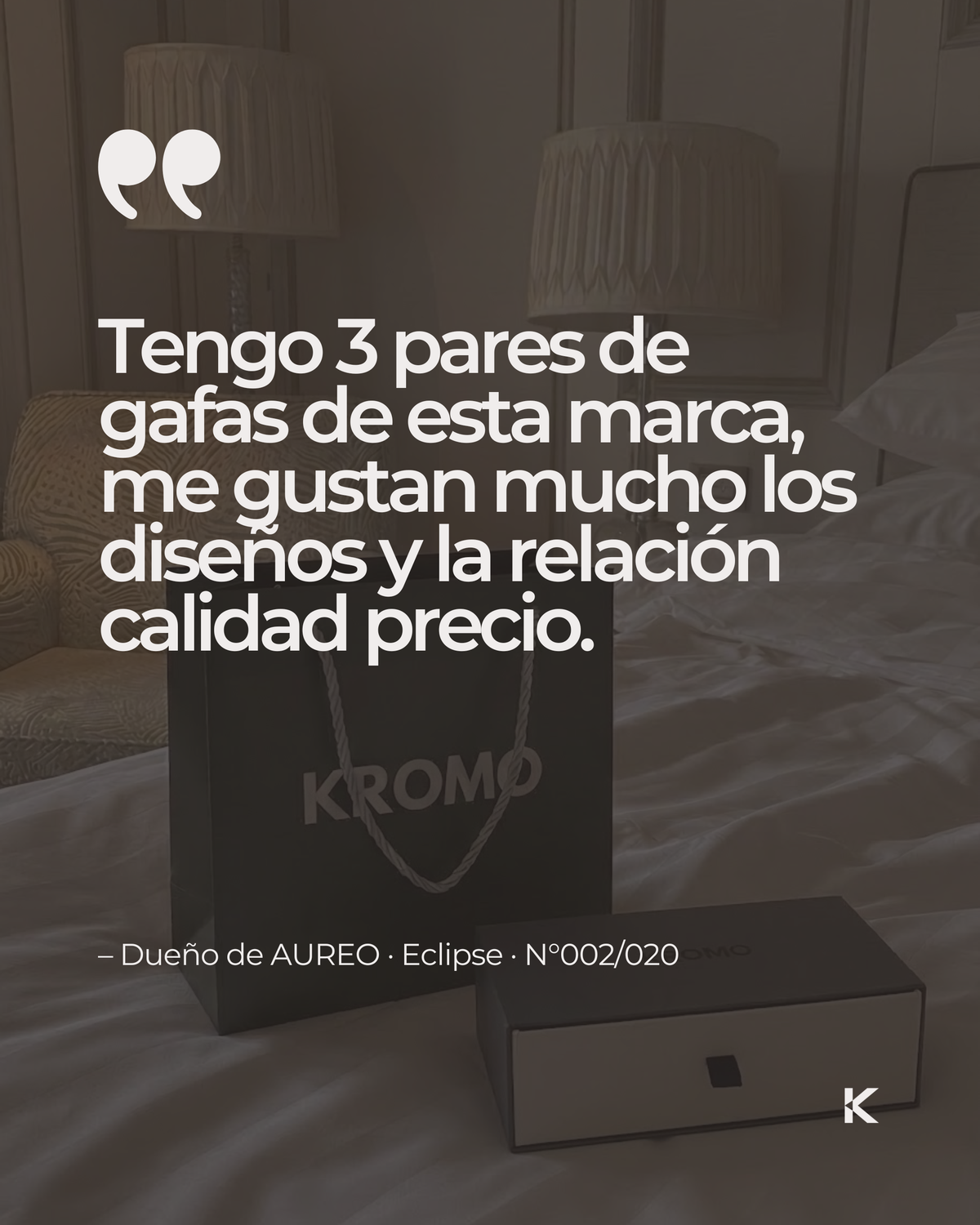 Testimonio de cliente KROMO Apparel